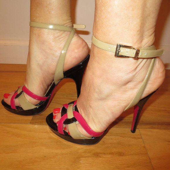 LUCIANO PADOVAN Colorful Ankle Strap Heels - Picture 3 of 10